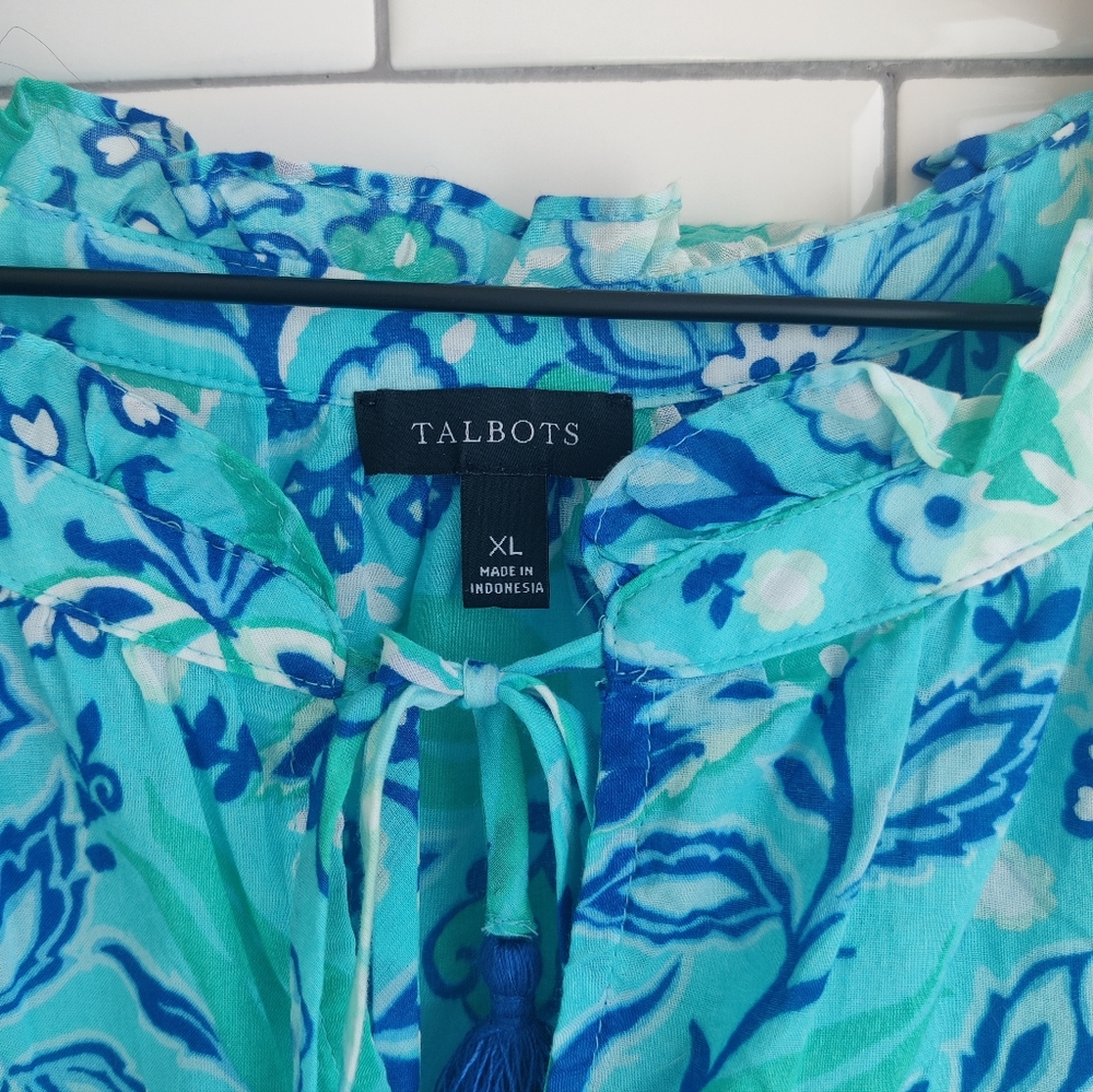Floral Talbots Blouse Shell - Picture 3 of 5
